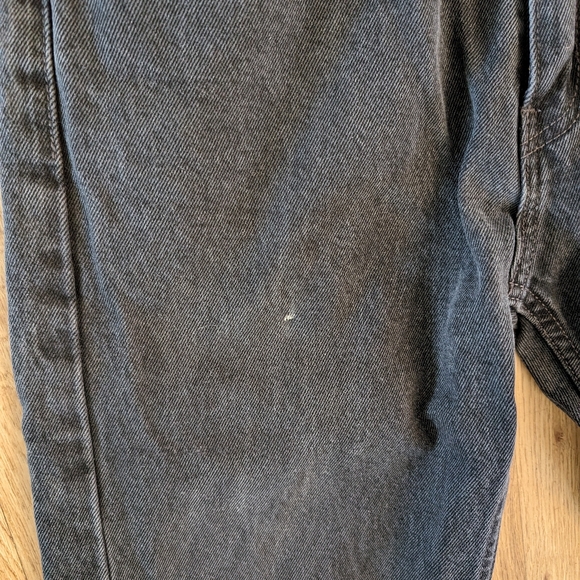 Levis 505 Jeans Mens 34x33 Black Regular Fit Straight Leg Denim Pants - Picture 13 of 13